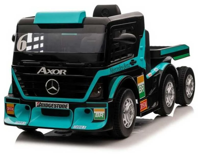 Elektromobilis su priekaba Mercedes XMX622B, LCD, mėlynas