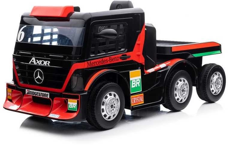 Elektromobilis su priekaba Mercedes XMX622B, LCD, raudonas