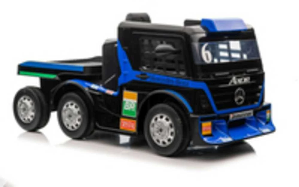 Elektromobilis su priekaba Mercedes XMX622B, LCD, tamsiai mėlynas