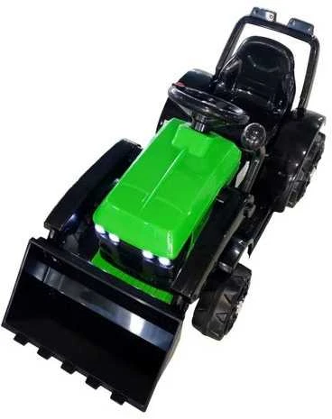 Elektromobilis traktorius su kaušu ZP1001B, žalias