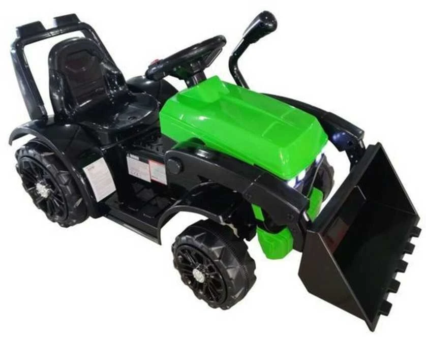 Elektromobilis traktorius su kaušu ZP1001B, žalias