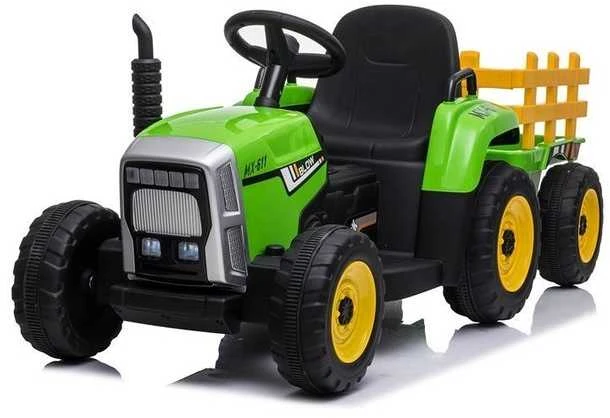 Elektromobilis Traktorius su priekaba XMX611, žalias