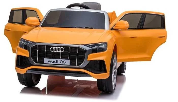 Elektromobilis vaikams Audi Q8 JJ2066, geltonas lakuotas