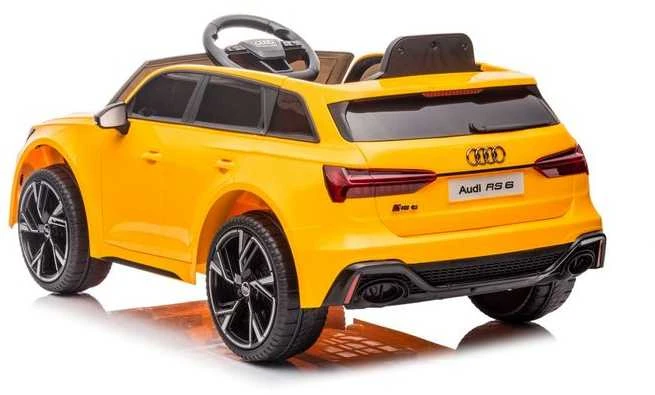 Elektromobilis vaikams Audi RS6, auksinis