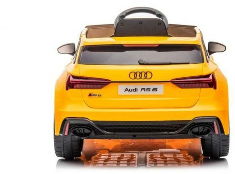 Elektromobilis vaikams Audi RS6, auksinis