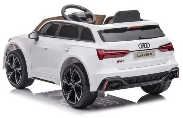 Elektromobilis vaikams Audi RS6, baltas