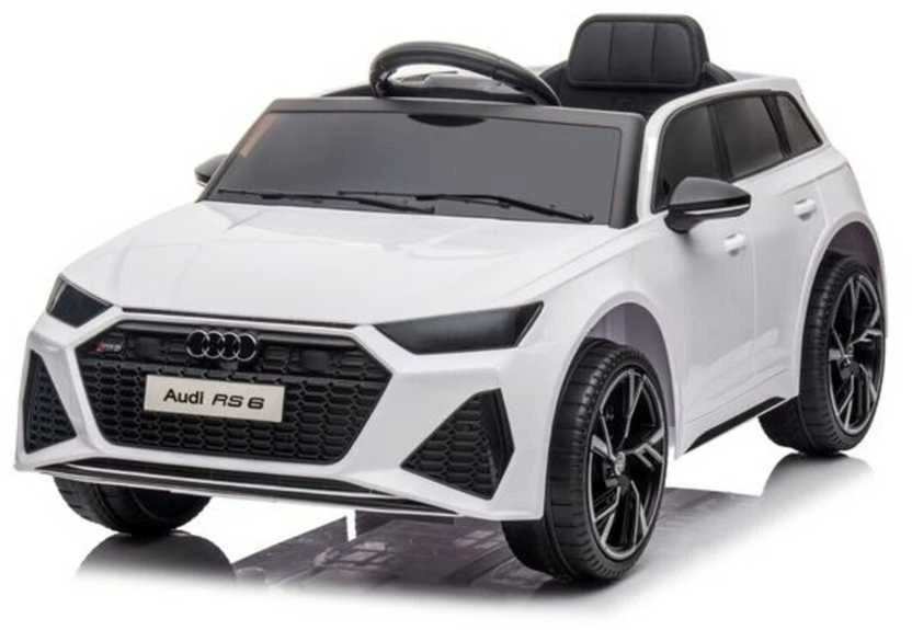 Elektromobilis vaikams Audi RS6, baltas