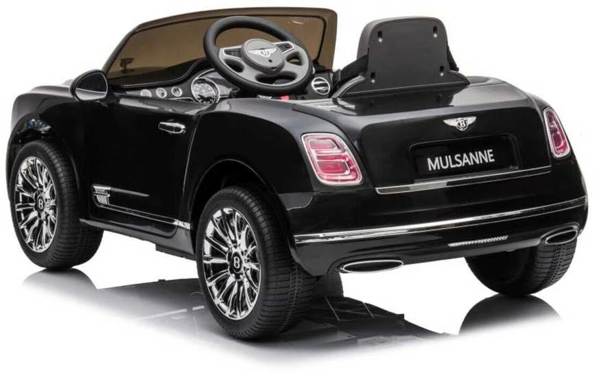 Elektromobilis vaikams Bentley Mulsanne, juodas lakuotas
