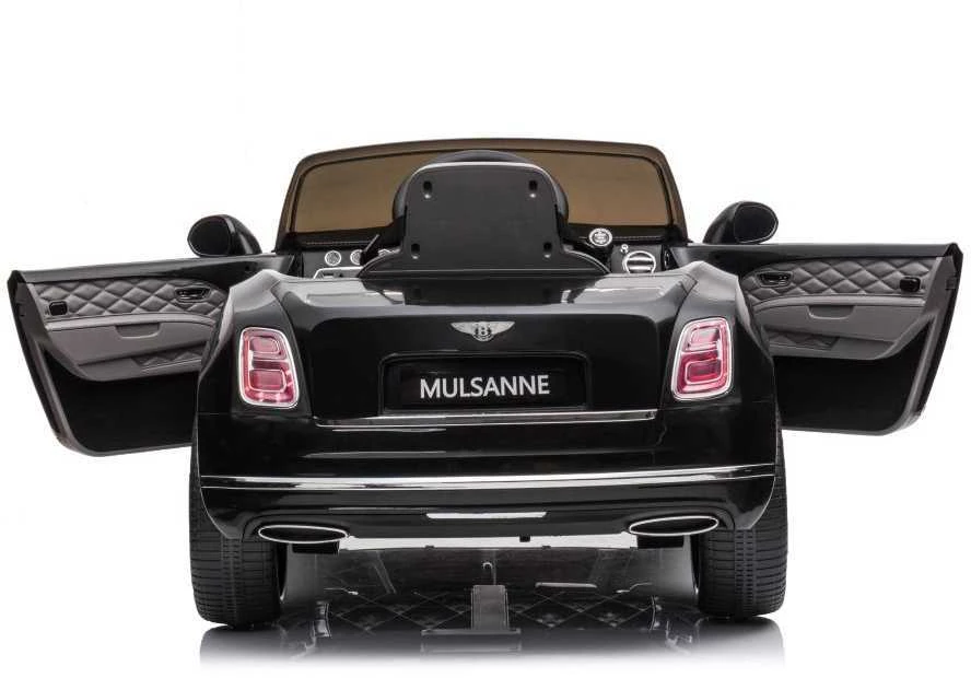 Elektromobilis vaikams Bentley Mulsanne, juodas lakuotas