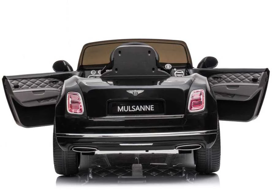 Elektromobilis vaikams Bentley Mulsanne, juodas lakuotas