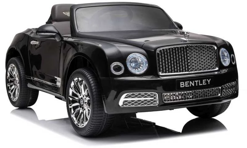 Elektromobilis vaikams Bentley Mulsanne, juodas lakuotas