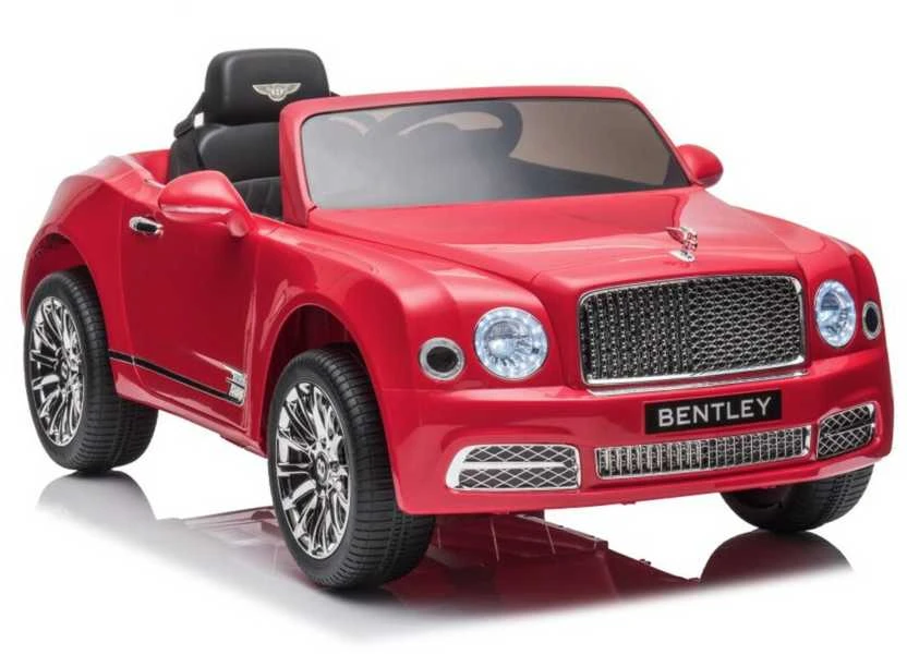 Elektromobilis vaikams Bentley Mulsanne, raudonas lakuotas