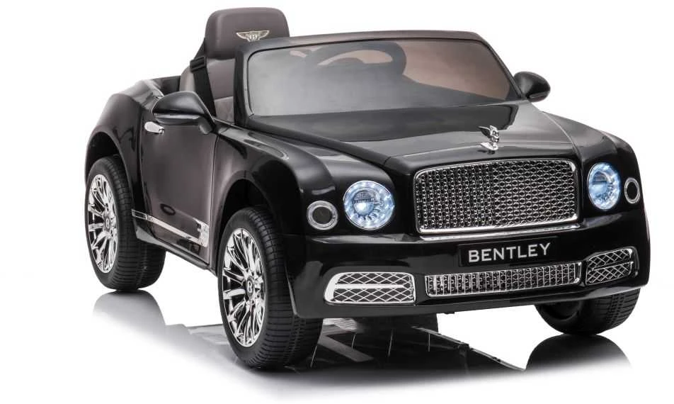 Elektromobilis vaikams Bentley Mulsanne, juodas lakuotas
