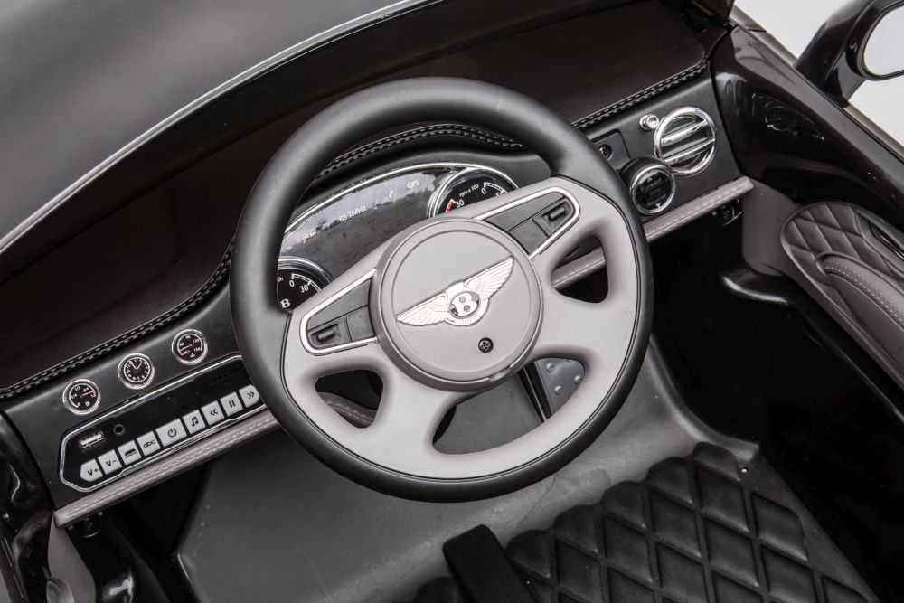 Elektromobilis vaikams Bentley Mulsanne, juodas