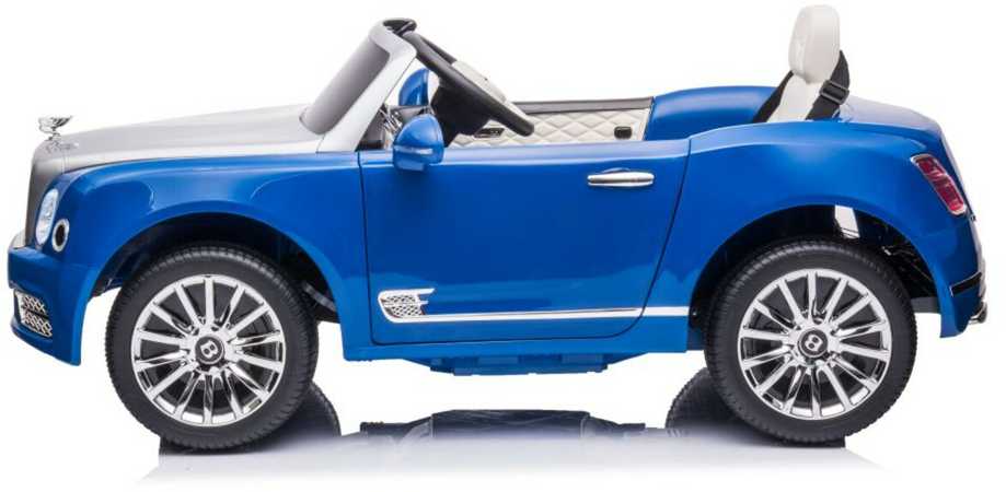 Elektromobilis vaikams Bentley Mulsanne, mėlynas lakuotas