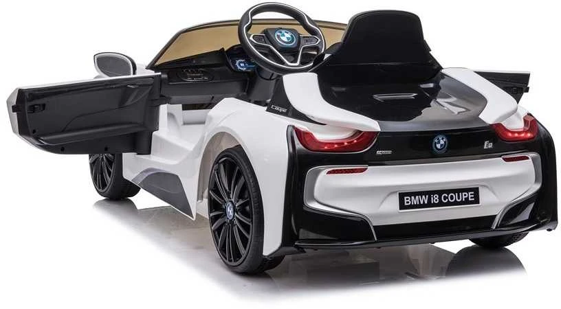 Elektromobilis vaikams BMW I8 Coupe, baltas