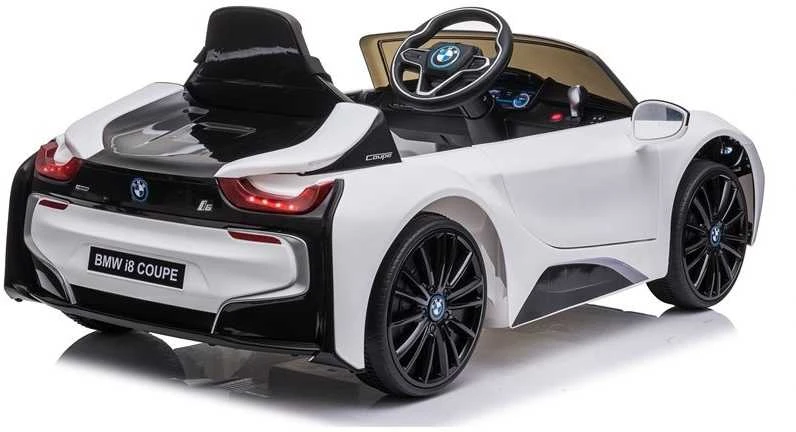Elektromobilis vaikams BMW I8 Coupe, baltas