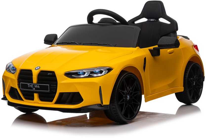 Elektromobilis vaikams BMW M4, geltonas