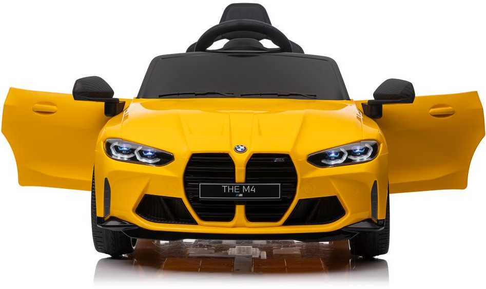 Elektromobilis vaikams BMW M4, geltonas