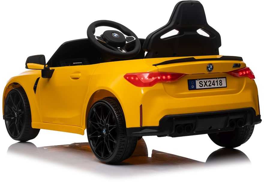 Elektromobilis vaikams BMW M4, geltonas
