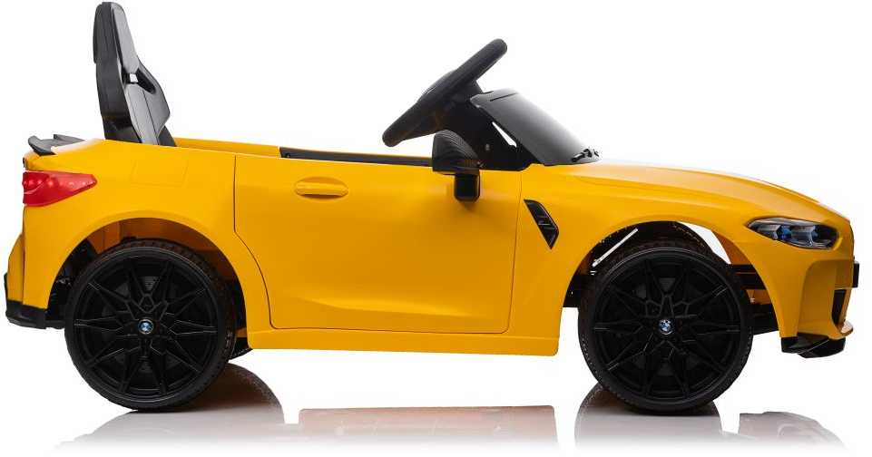 Elektromobilis vaikams BMW M4, geltonas