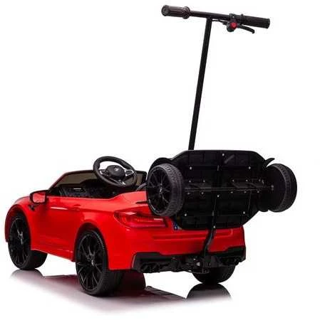 Elektromobilis vaikams BMW M5 su papildoma platforma, raudonas lakuotas