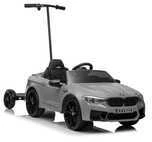 Elektromobilis vaikams BMW M5 su papildoma platforma, sidabrinis lakuotas