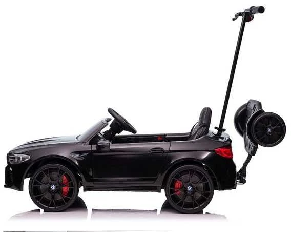 Elektromobilis vaikams BMW M5 su papildoma platforma, juodas lakuotas