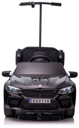 Elektromobilis vaikams BMW M5 su papildoma platforma, juodas lakuotas