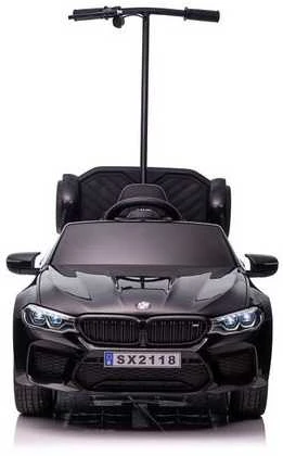 Elektromobilis vaikams BMW M5 su papildoma platforma, juodas lakuotas