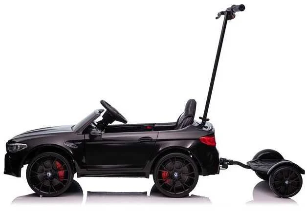 Elektromobilis vaikams BMW M5 su papildoma platforma, juodas lakuotas