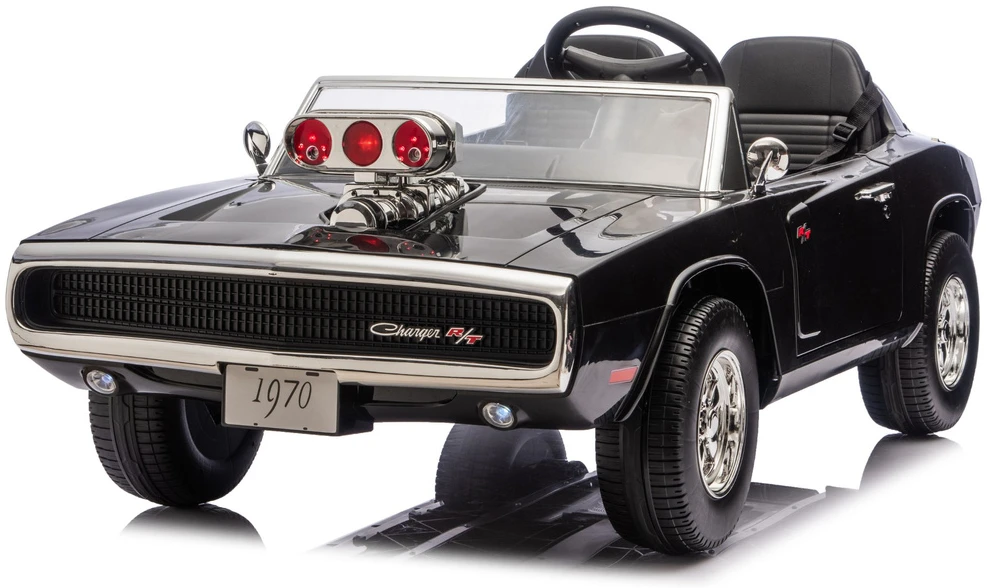 Elektromobilis vaikams Dodge Charger R/T DLS-K12 24V, juodas