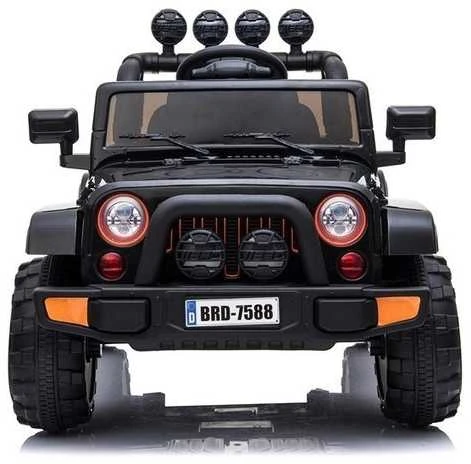 Elektromobilis vaikams Jeep BRD-7588 4x4, juodas