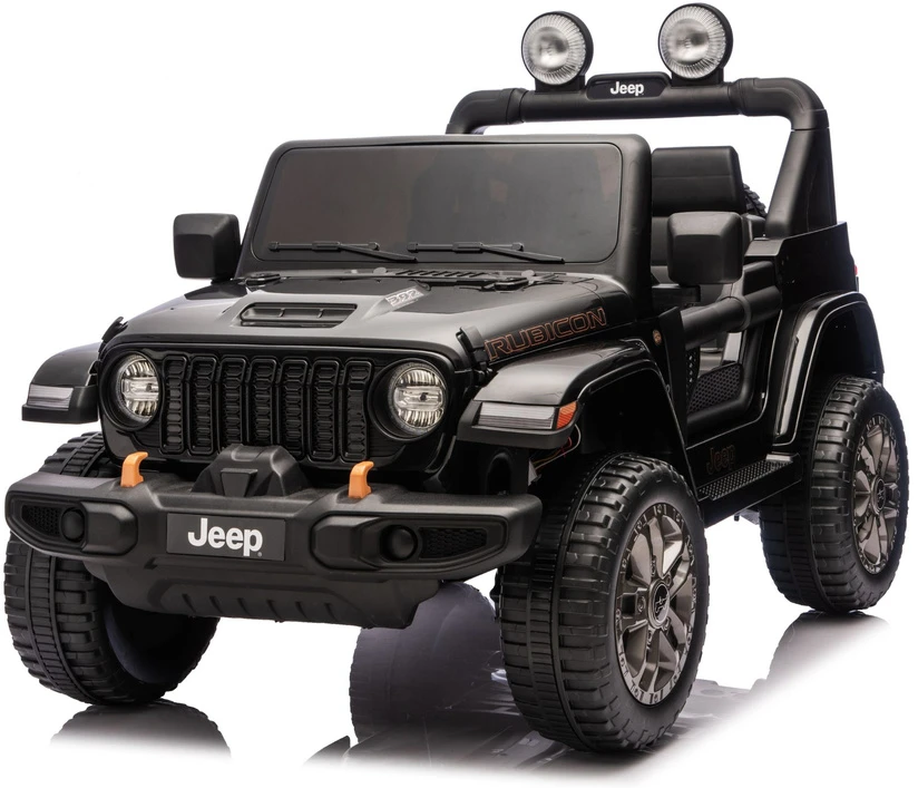 Elektromobilis vaikams Jeep Rubicon 4x4 DK-JWR556 4x200W 24V, juodas