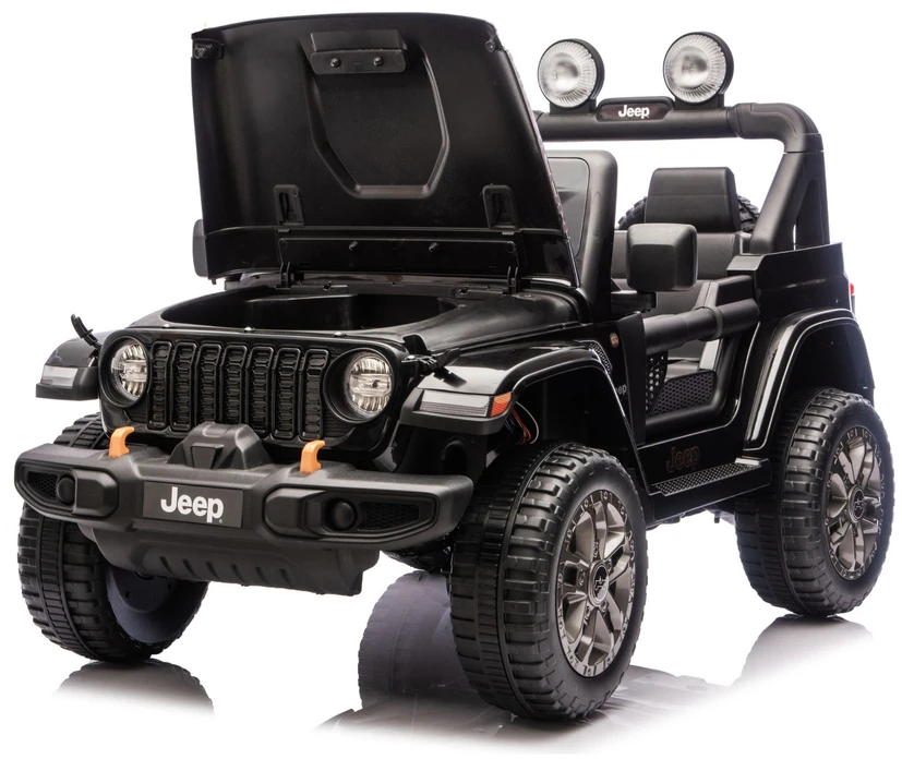 Elektromobilis vaikams Jeep Rubicon 4x4 DK-JWR556 4x200W 24V, juodas