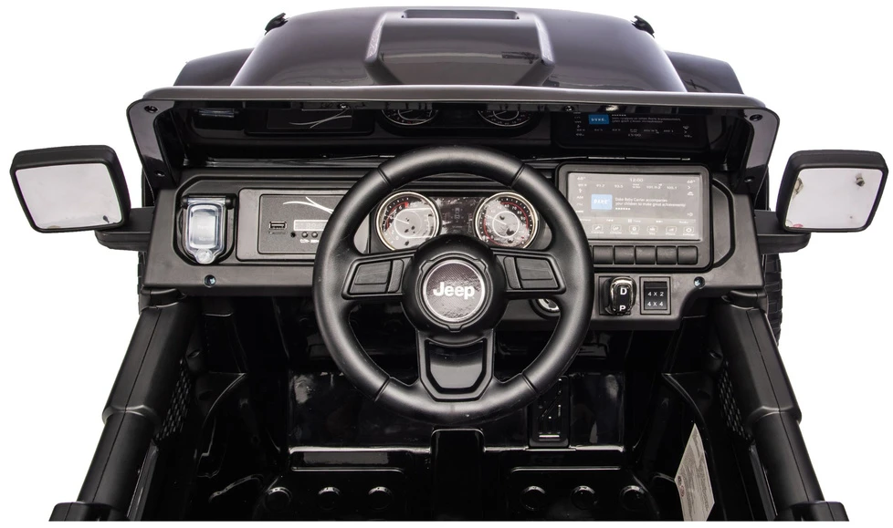 Elektromobilis vaikams Jeep Rubicon 4x4 DK-JWR556 4x200W 24V, juodas