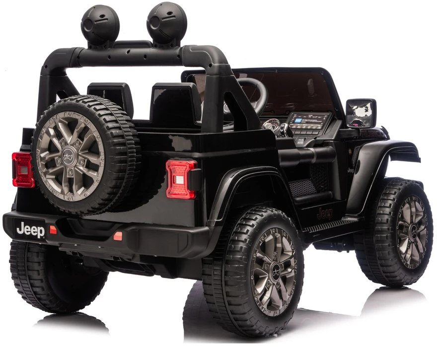 Elektromobilis vaikams Jeep Rubicon 4x4 DK-JWR556 4x200W 24V, juodas