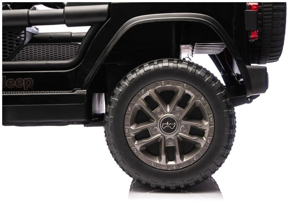 Elektromobilis vaikams Jeep Rubicon 4x4 DK-JWR556 4x200W 24V, juodas