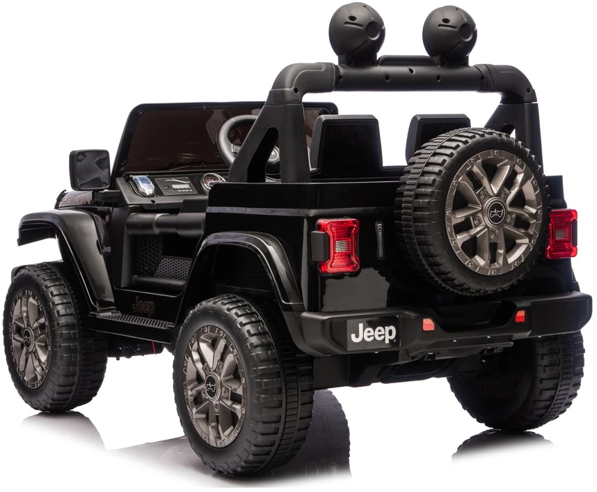 Elektromobilis vaikams Jeep Rubicon 4x4 DK-JWR556 4x200W 24V, juodas