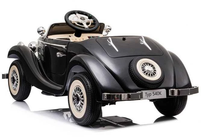 Elektromobilis vaikams Mercedes 540K, juodas