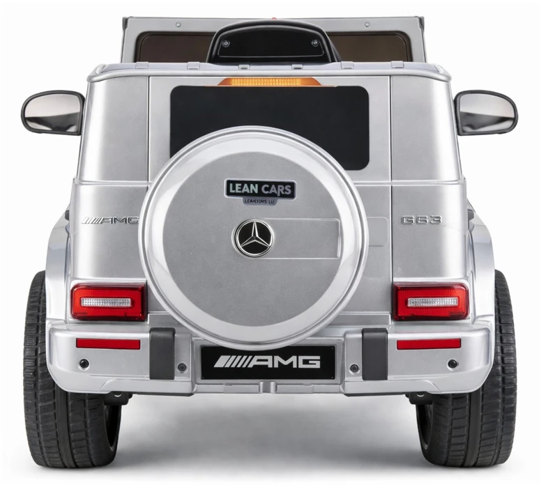 Elektromobilis vaikams Mercedes AMG G 63, sidabrinis lakuotas