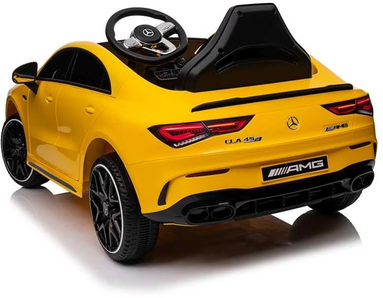 Elektromobilis vaikams Mercedes CLA 45s AMG 4x4, geltonas