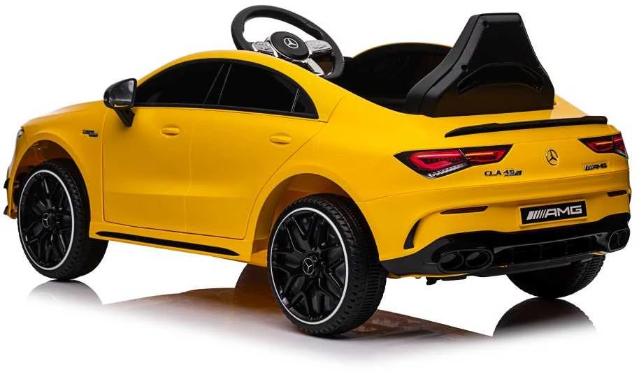 Elektromobilis vaikams Mercedes CLA 45s AMG 4x4, geltonas