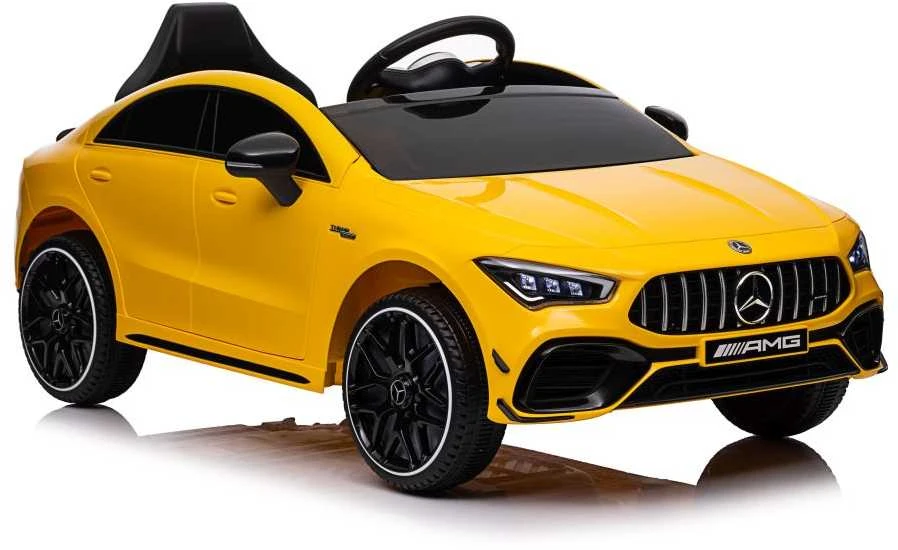 Elektromobilis vaikams Mercedes CLA 45s AMG 4x4, geltonas