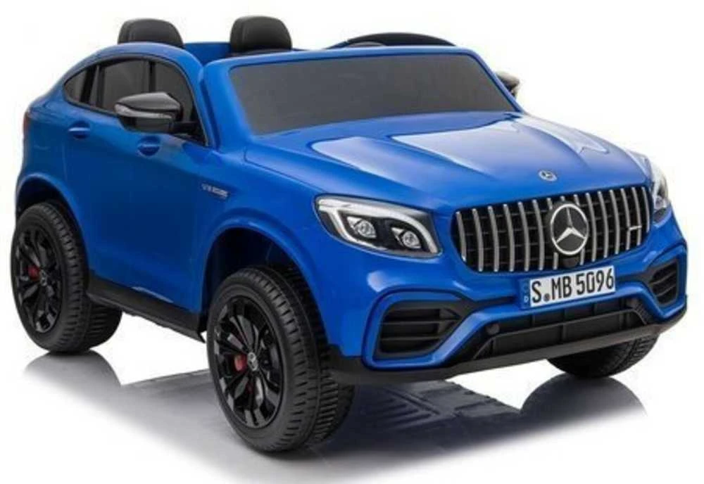 Elektromobilis vaikams Mercedes GLC 63S su MP4, mėlynas lakuotas