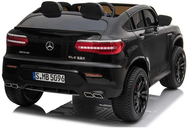 Elektromobilis vaikams Mercedes GLC 63S su MP4, juodas lakuotas