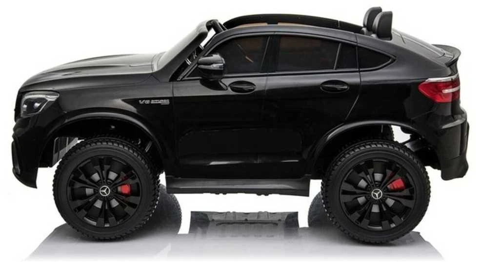 Elektromobilis vaikams Mercedes GLC 63S su MP4, juodas lakuotas