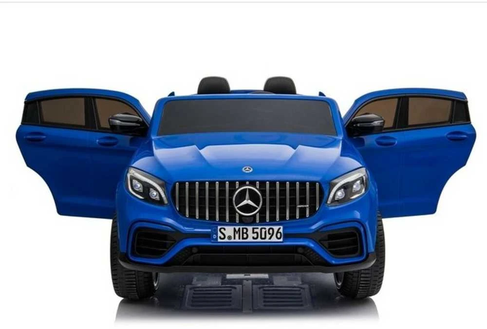 Elektromobilis vaikams Mercedes GLC 63S su MP4, mėlynas lakuotas
