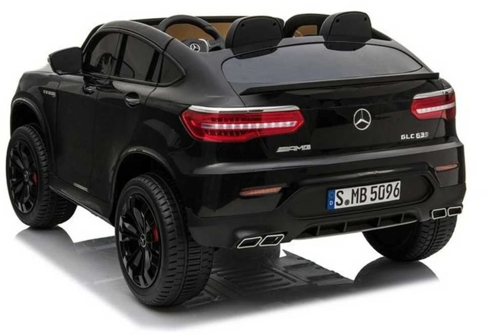 Elektromobilis vaikams Mercedes GLC 63S su MP4, juodas lakuotas