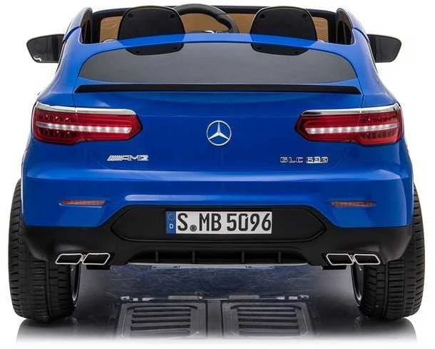 Elektromobilis vaikams Mercedes GLC 63S su MP4, mėlynas lakuotas